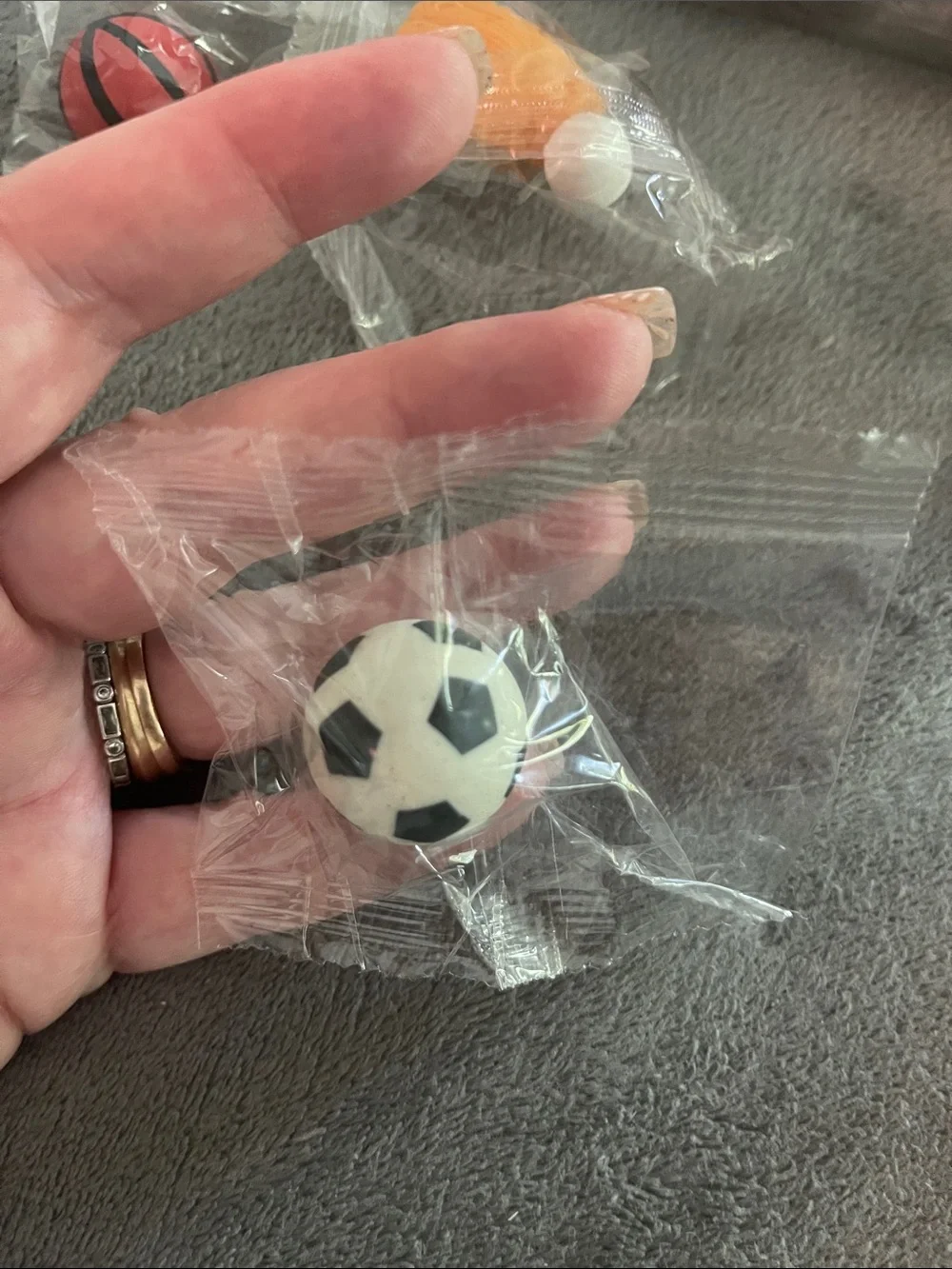 30 Sports Mini Toy Eraser Set football baseball soccer bowling basketball nwt